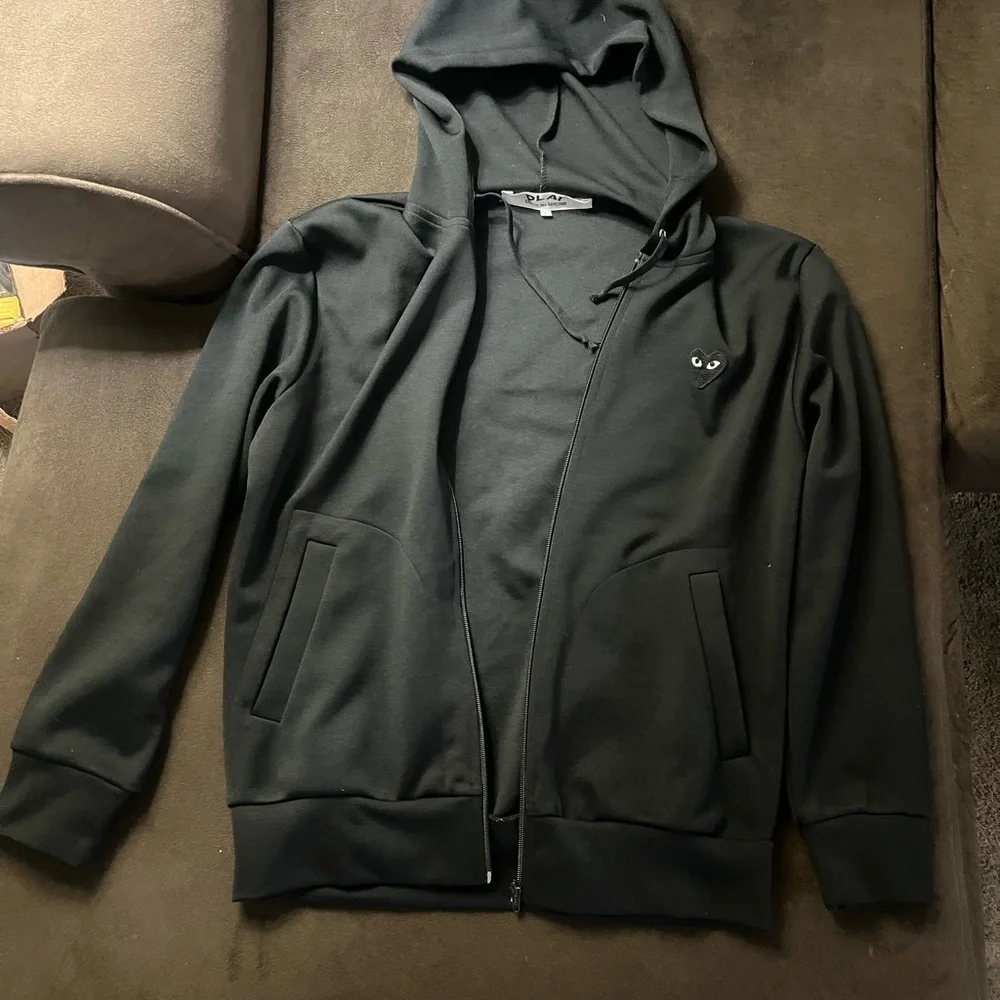 Comme des Garcons Black Zip Up Sweater - Picture 1 of 13